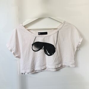 Sly Sunglasses Cropped Top (size xs)